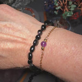 Bracelet Obsidienne Œil Céleste en pierre roulée