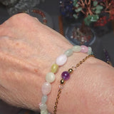 Bracelet Morganite en pierre roulée