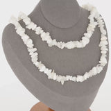 Délicat Collier Pierre de Lune (Clair de Lune Nacré) avec pierres baroques, création La Pierre Fr.