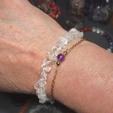 Bracelet pierre Cristal de Roche