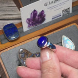 Bague Lapis-lazuli Émail Vintage (Charme d'Antan)