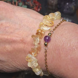 Bracelet en pierre Citrine