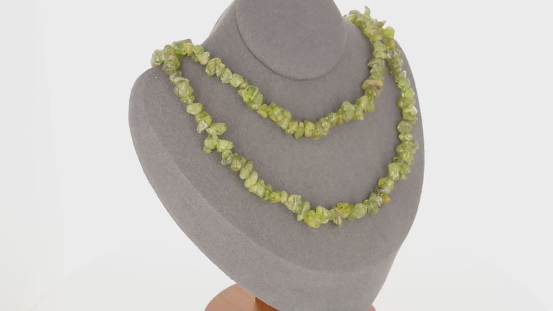 Vivifiant Collier Péridot (Éclosion Printanière) avec pierres baroques, création La Pierre Fr.