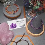 Bracelet Amazonite ÉCLIPSE® – pierre naturelle ovale facettée sur cordon réglable