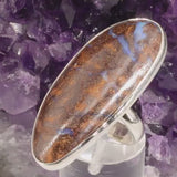 Bague Opale Boulder d'Australie en argent (Horizon)