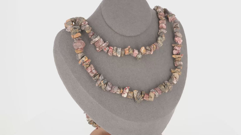 Original Collier Jaspe Léopard (Instinct Sauvage) avec pierres baroques, création La Pierre Fr.