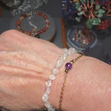 Bracelet Cristal de Roche en pierre roulée