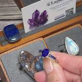 Bague Lapis-lazuli Facetté Zircones (Scintillement Moderne)