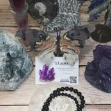 Bracelet Obsidienne Œil Céleste “Protection et Vérité” en perles de pierre noire sur mesure