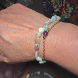 Bracelet Larimar en pierre roulée