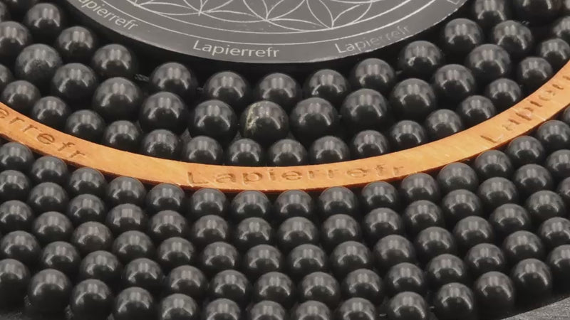 Perles Shungite en pierre naturelle ronde 6/8/10 mm de Qualité AAA, pour la création de bijoux et lithothérapie