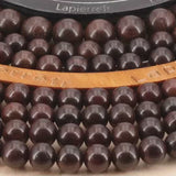 Perles Bois de Santal ronde en 5/6mm, 7/8mm, 9/10mm pour la création de bijoux