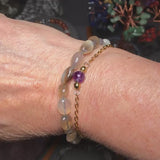 Bracelet Agate en pierre roulée