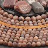 Perles Pierre de Lune Noire en pierre naturelle ronde 6/8/10 mm de Qualité AAA, pour la création de bijoux et lithothérapie