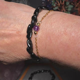 Bracelet Tourmaline Noire en pierre roulée