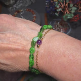Bracelet Diopside en pierre roulée