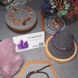 Bracelet Labradorite ÉCLIPSE® – pierre naturelle ovale facettée sur cordon réglable