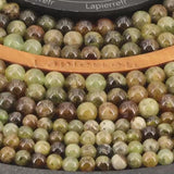 Perles Grenat vert en pierre naturelle ronde 6/8 mm de Qualité AA+, pour la création de bijoux et lithothérapie