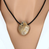 Pendentif pierre Quartz Rutile (roulé & percé)