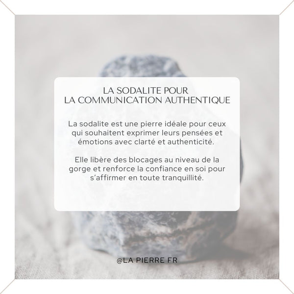 Sodalite – pierre pour une communication authentique et confiante en lithothérapie