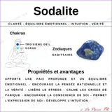 Sodalite: Perles en pierre naturelle 6mm (Heishi) – Fil de 36cm perle