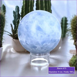 Sphère en Calcite Bleue minéraux