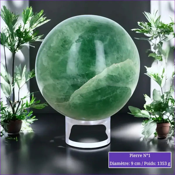 Sphère en Fluorine Verte minéraux