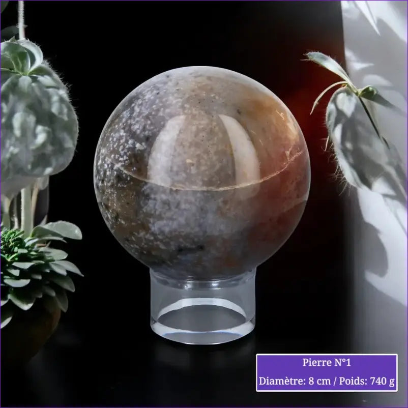 Sphère en Jaspe Orbiculaire minéraux