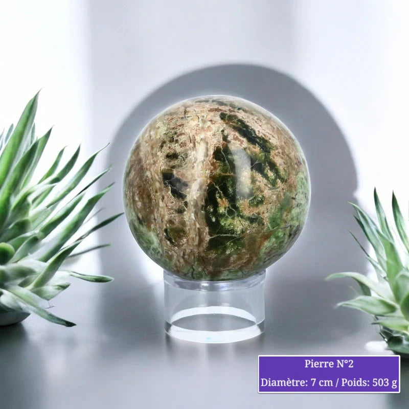Sphère en Chrysoprase minéraux