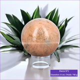 Sphère en Pierre de Lune Orange minéraux