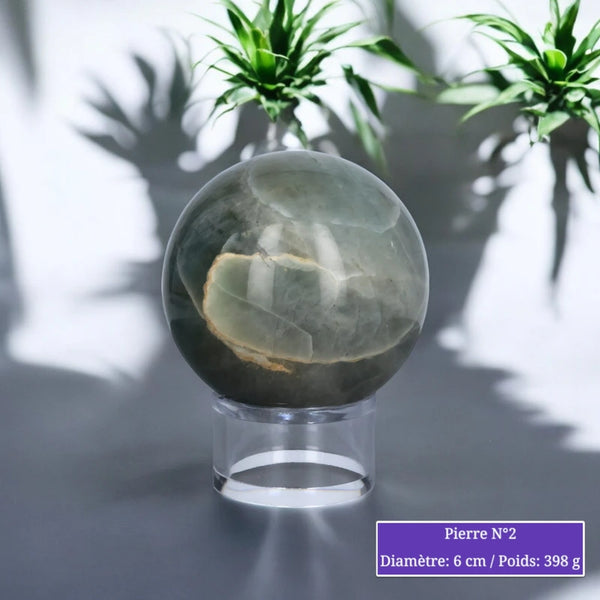 Sphère en Garniérite - Boule en pierre naturelle