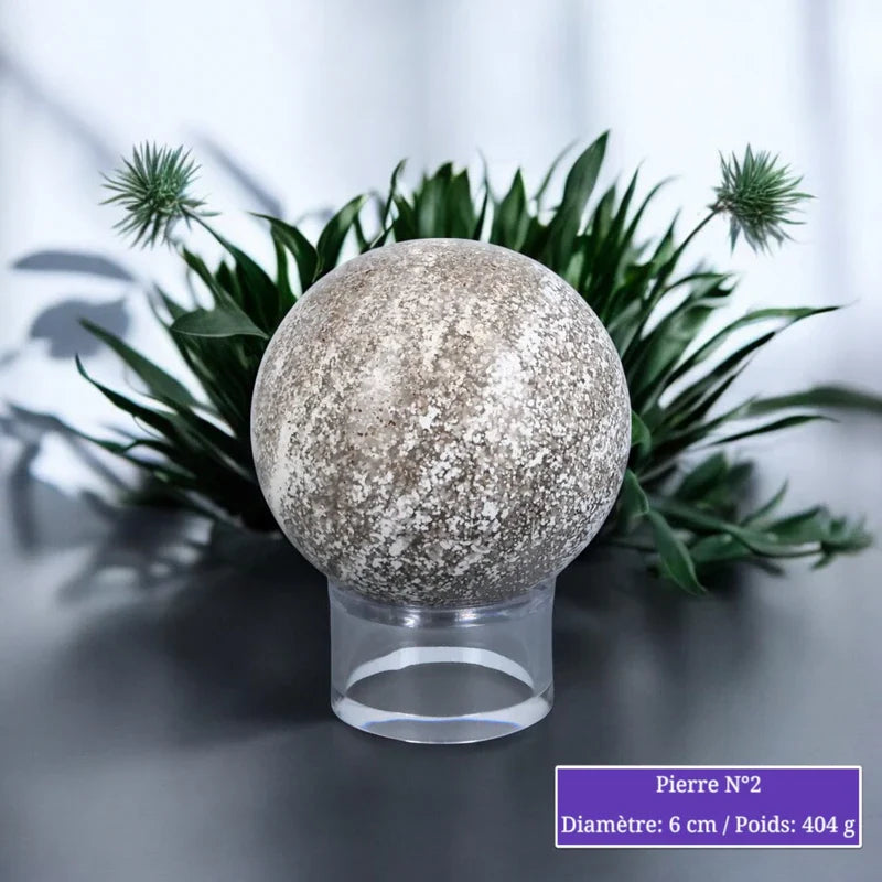 Sphère en Jaspe Orbiculaire minéraux