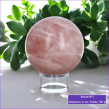 Sphère en Quartz Rose minéraux