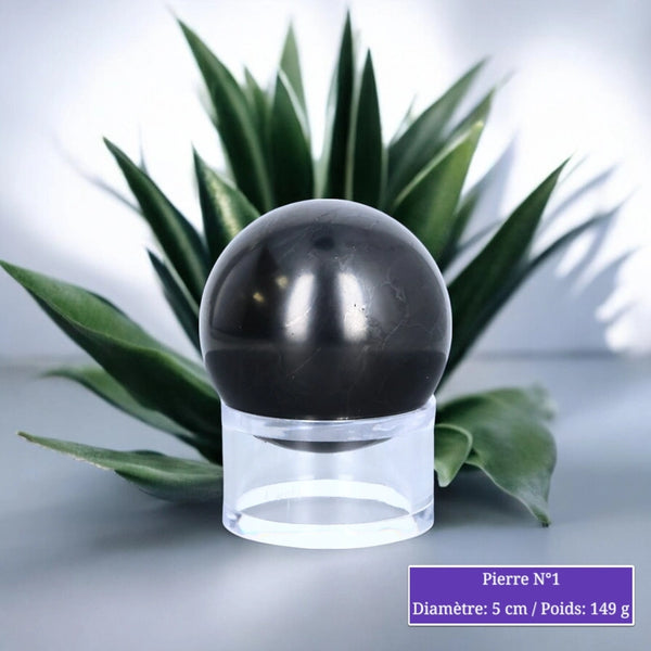 Sphère en Shungite - Boule en pierre naturelle