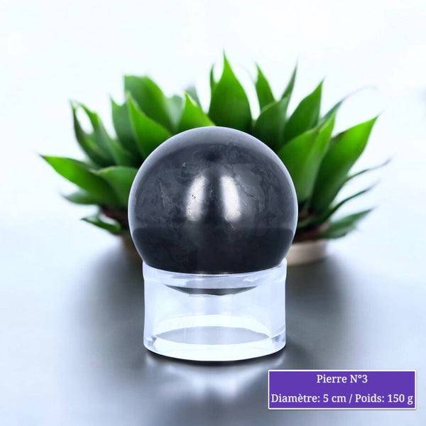 Sphère en Shungite - Boule en pierre naturelle
