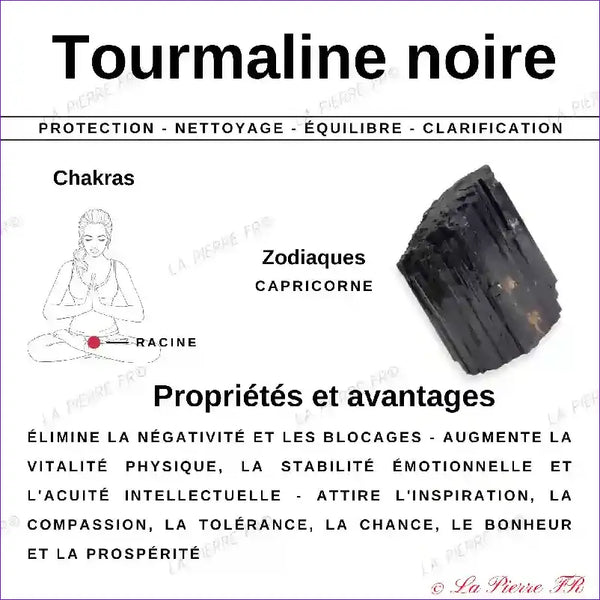 Tourmaline Noire (Brésil) - Lot de 4 Pierres Roulées (1.5-2cm) minéraux