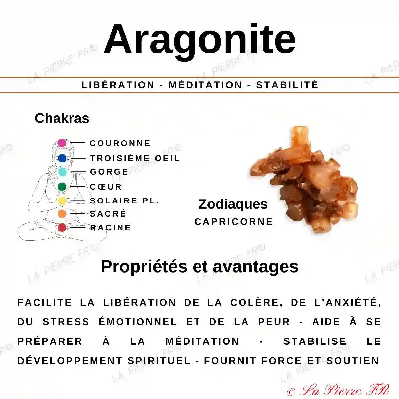 Aragonite (Pérou) - Lot de 4 Pierres Roulées (2-3cm)