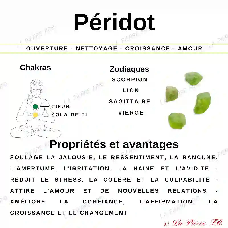 vertus Péridot 