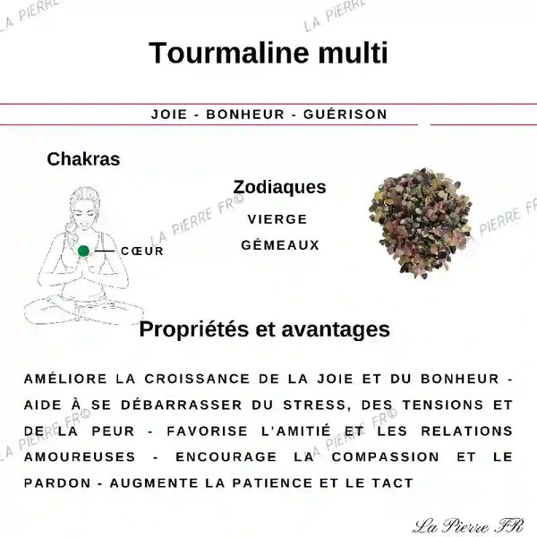vertus Tourmaline Multicolore