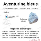 Perles Aventurine Bleue naturelle - Qualité AA+