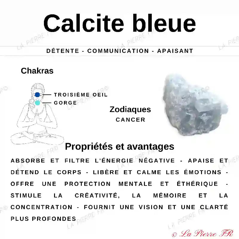 vertus calcite bleue