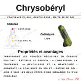 Perles Chrysobéryl (Œil Aigle) en pierre naturelle  - Qualité AAA