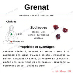 Propriétés et Vertus du Grenat Rouge