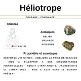 Pendentif Pierre Percée Jaspe Héliotrope 