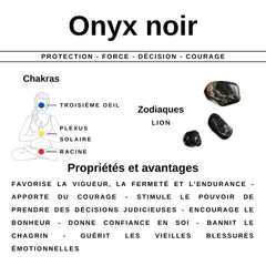 Propriétés et Vertus de l'Onyx Noir