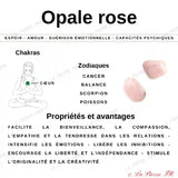 Perles Opale Rose en pierre naturelle - Qualité AA+