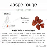 Pendentif Pierre Percée Jaspe Rouge 