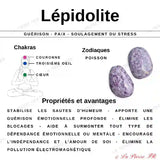 Pendentif Pierre Percée Lépidolite 