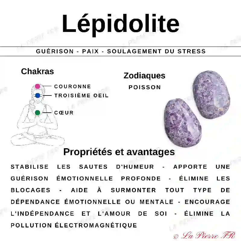 vertus de la pierre lépidolite