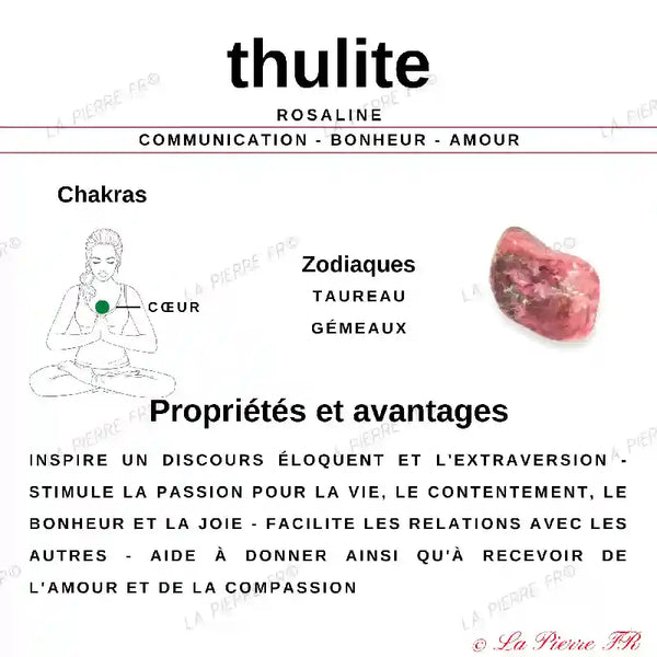 vertus de la pierre thulite